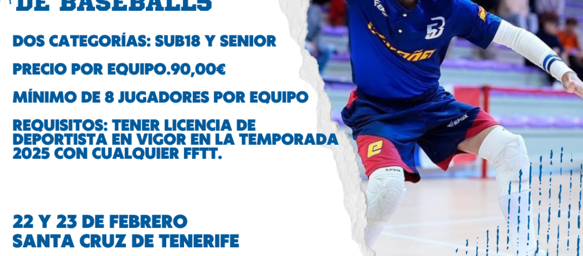 i open baseball5 canarias 2025